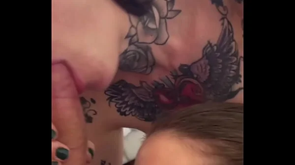 DOUBLE BLOWJOB TURNS DIRTY WITH RIMJOB - Teen Milf Cum Swap Big Tits Blonde Brunette POV Threesome