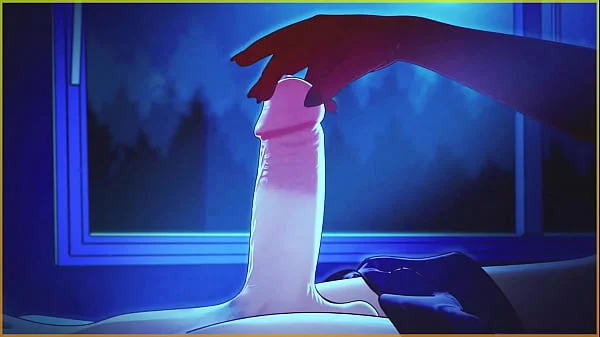 Animation porn - a brave girl decided to have sex with a modest handsome guy