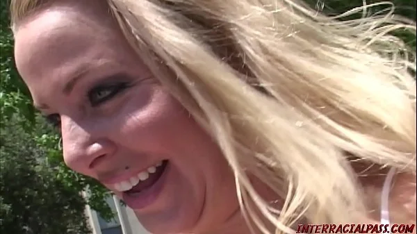 Married blonde cheats for monster black cock Blackzilla