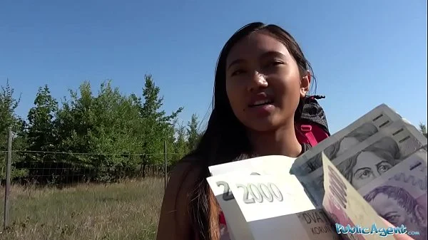 Public Agent Roadside blowjob and fuck with tight pussy hot Asian May Thai