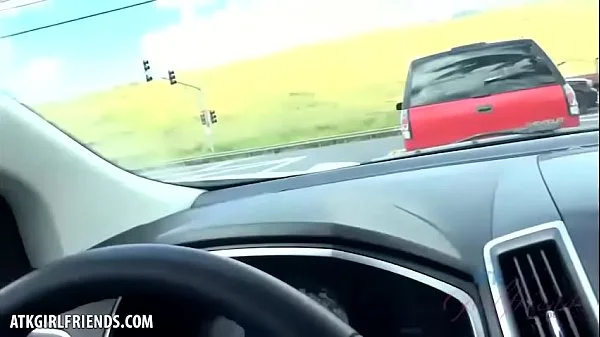 You finger fuck Sky in the car (POV Style)