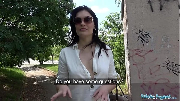 Public Agent Hot Dark Haired MILF fucks stranger for his cash