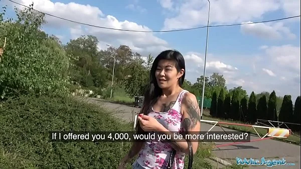 Public Agent Hot Asian chick Akasha Coliun loves girthy cock fuck