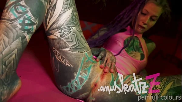 anal cumshot bedroom fuck with tattooed dreadgirl atporn