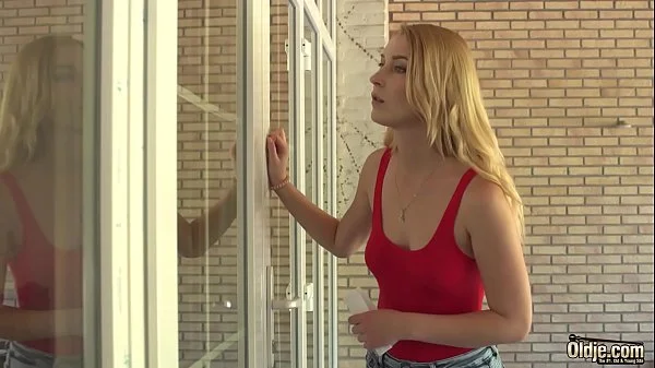 Foreign student rides grandpas cock sucks it good and gets her pussy fucked hardcore