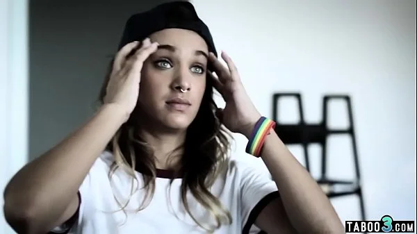 Stepbrother converting his lesbian teen stepsister