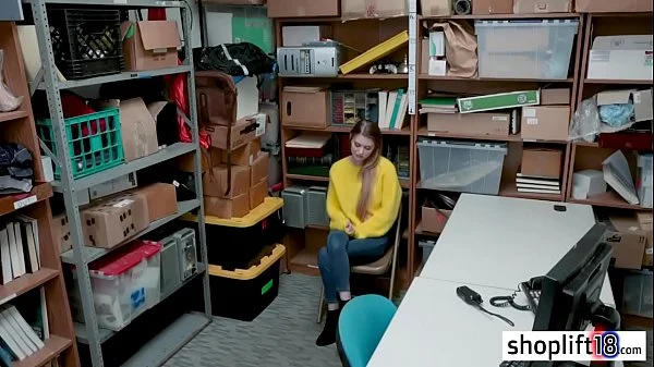 MILF with big boobs busted by a cop because of felony