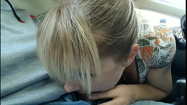 Cheating Wife Car Blowjob and Swallows