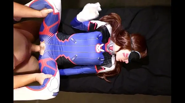 Overwatch Cosplay - Tiny D.Va Moans on Super Thick Cock and gets No Mercy from Somegirth