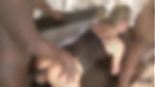 Granny interracial hardcore sex getting double penetrated because she is a horny old lady craving big black cock in her ass and pussy