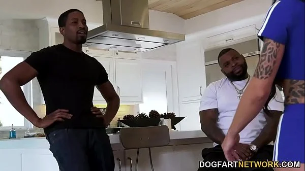 Melissa Lynn Fucks Two Big Black Dicks In Front Of Hubby