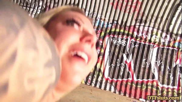 KARMA RX PUBLIC ROUGH DOGGY FUCK IN A DIRTY TUNNEL - Featuring: Karma Rx / James Deen