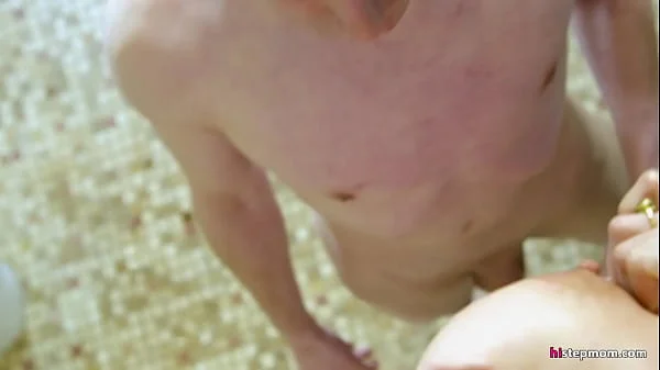 Rebecca More hops onto her Stepson's dick