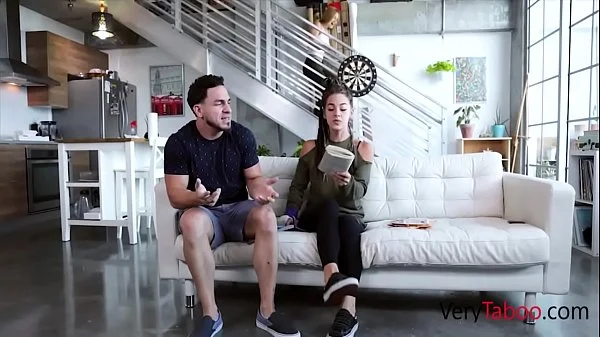 Jealous stepsister fucks me after GF leaves