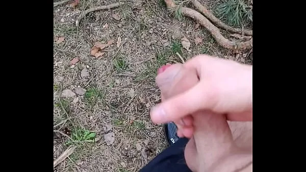 jerking off in forest