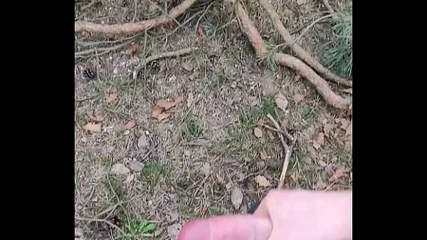 jerking off in forest