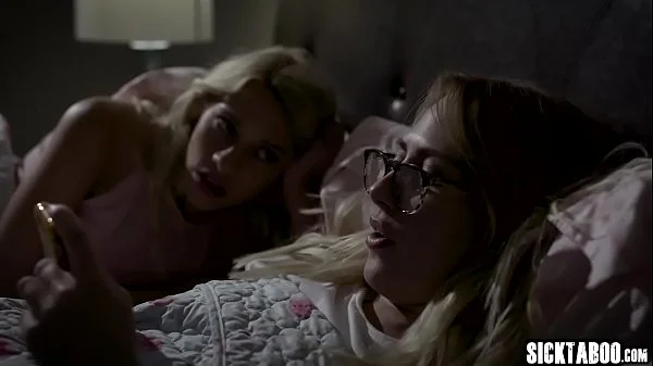 Petite blonde teen fucked by a guy in front of his wife