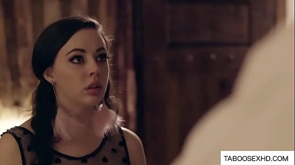 step Mom see dad cuming on stepdaughter