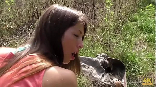 HUNT4K. Arrogant girl gets fucked all slits in public pickup porn