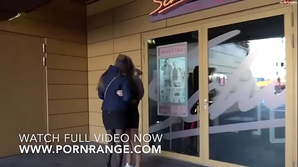 Hardcore fisting with 2 german girls in public