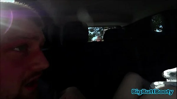 Parking Lot Suck, Fuck And Creampie In NEW Car