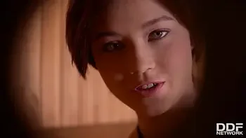 Glory hole experience at the spa with masturbating teen Veronica Morre