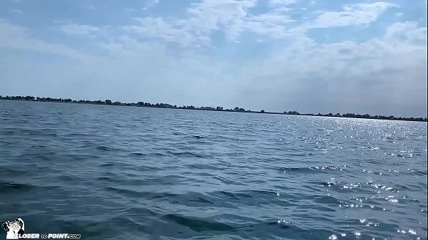 Girlfriend Sucking in the Sea - Outdoor Cum in Mouth