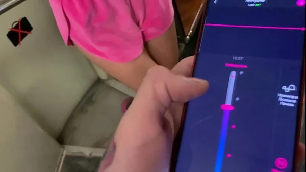 SWEET b. ORGASM CONTROL IN PUBLIC. ELEVATOR,STREET,MCDONALD'S. PEOPLE IN SHOCK