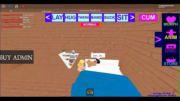 A Hot Blonde Roblox Lesbian licks a Nervous Latino girl as she moans