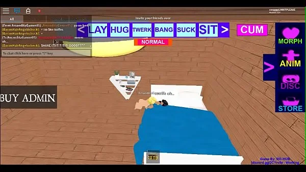 A Hot Blonde Roblox Lesbian licks a Nervous Latino girl as she moans