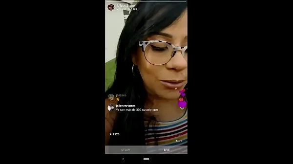 Husband surpirses IG influencer wife while she's live. Cums on her face.
