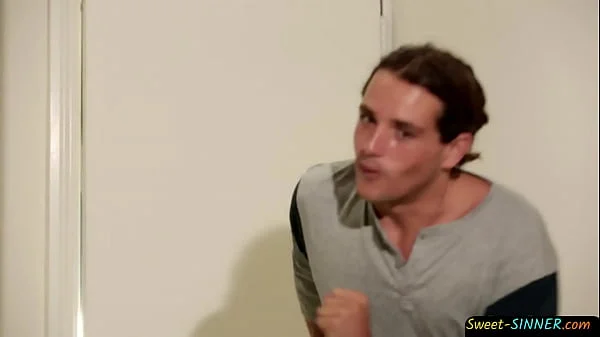 Busty milf fucks the neighbour teen