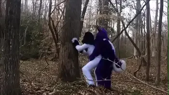Fursuit Couple Mating in Woods