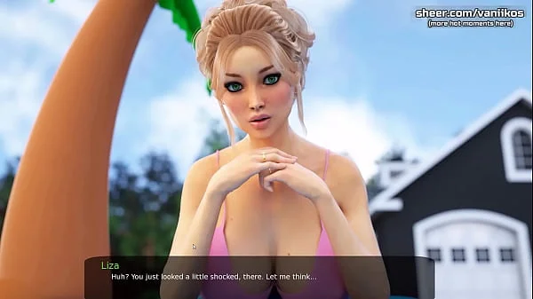 Hot underwater blowjob deepthroat from a gorgeous black-haired milf with a big ass and nice tits l My sexiest gameplay moments l Milfy City l Part #17