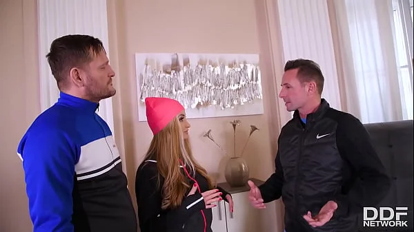 Horny Blonde Takes Two