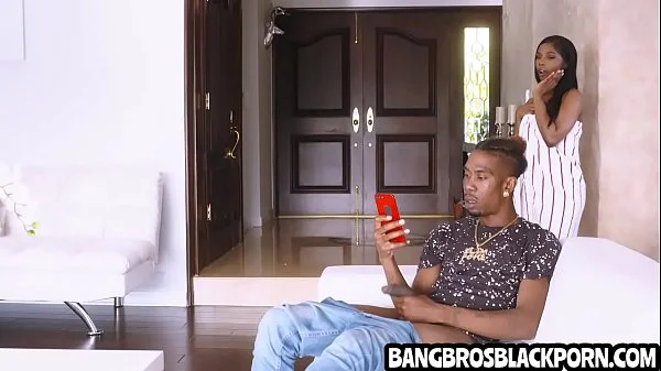 Hottest black teen gets spied on by her stepbro