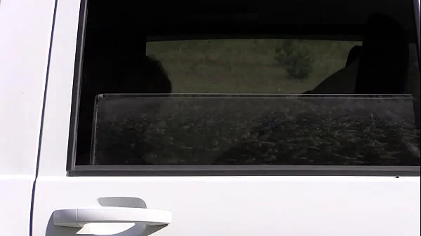 Lesbians with a strapon fuck in the car. Big ass and hairy pussy POV.