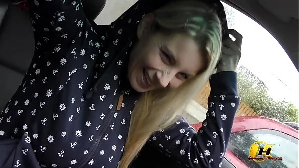 Masturbate at Public Parking in Car Katerina Hartlova