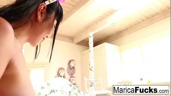 Asian Legend Marica Hase plays with an enormous sexy toy