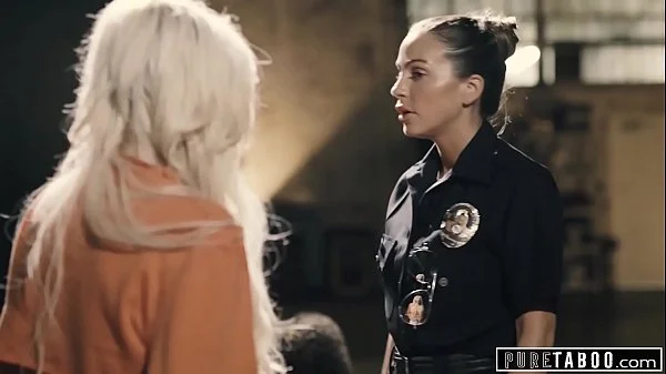 PURE TABOO MILF Lesbian Cop Disciplines Teen After She's Caught Vandalizing