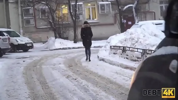 Debt4k. New collector visits sexy night club manager Monica Wet to return the rest debt