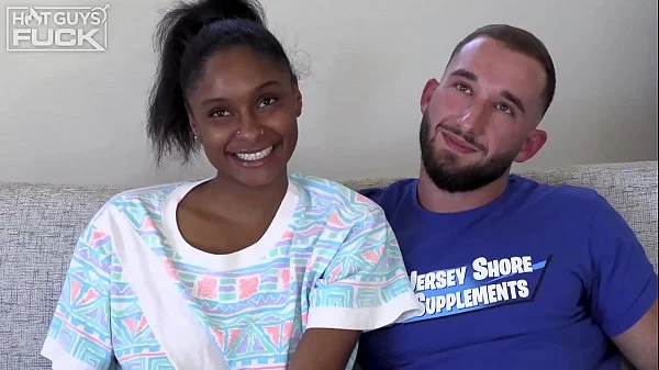 Super Hairy JACKED Italian Jersey Shore Meathead Gets Interracial Ebony
