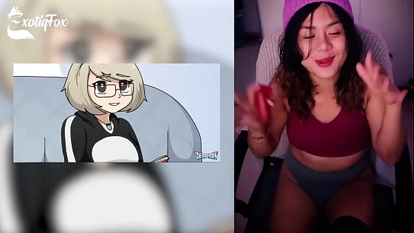 DERPIXON PARTY GAMES HENTAI REVIEW REACTION RATING - ExotiqFox Solo Gooner Girl Masturbation