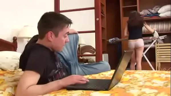 Teen Chloe Enjoys Two Cocks