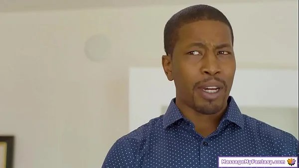 Masseuse massages her babysitter client