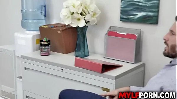 Sexy MILF boss Kyaa Chimera had sex with her employee Mike Mancini. He stretches her cunt with his rod and plows her until she squeals in pleasure.