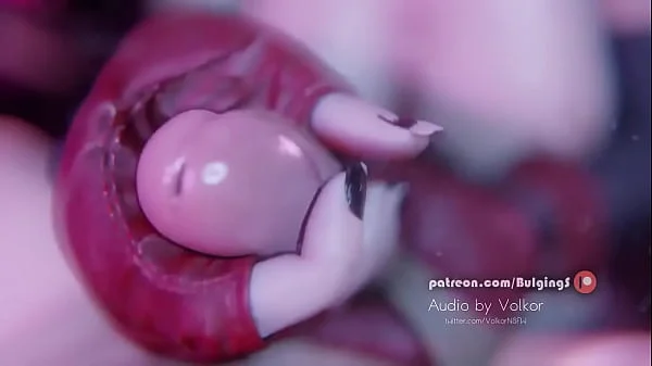 Tifa double handjob by bulgingsenpai