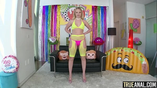 TRUE ANAL Barely legal teen Dixie Lynn's first anal