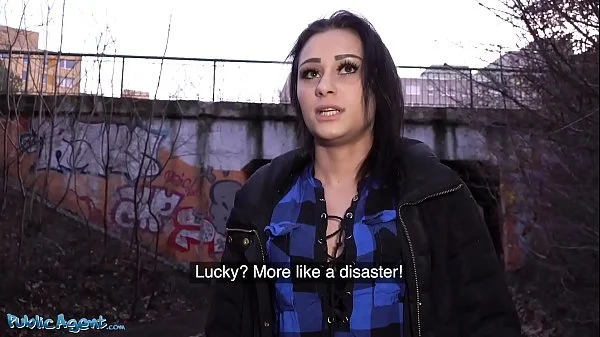 Public Agent Stranded babe Klaudia Diamond fucked hard for cash