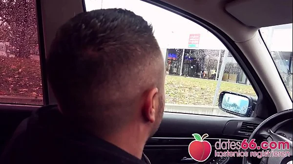 NAUGHTY German Gothic slut Sidney Dark throating some cock before she gets her PUSSY POUNDED in the car! (GERMAN) Dates66.com